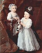 William Hogarth Portat der Lady Mary Grey und des Lord George Grey Spain oil painting reproduction